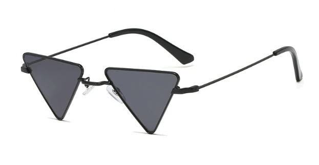 45957 треугольная металлическая оправа солнцезащитные очки для мужчин и женщин Мода UV400