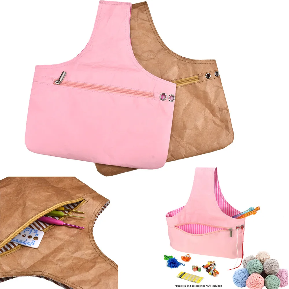 Экологически чистая бумажная легкая портативная пряжа для хранения вязаных