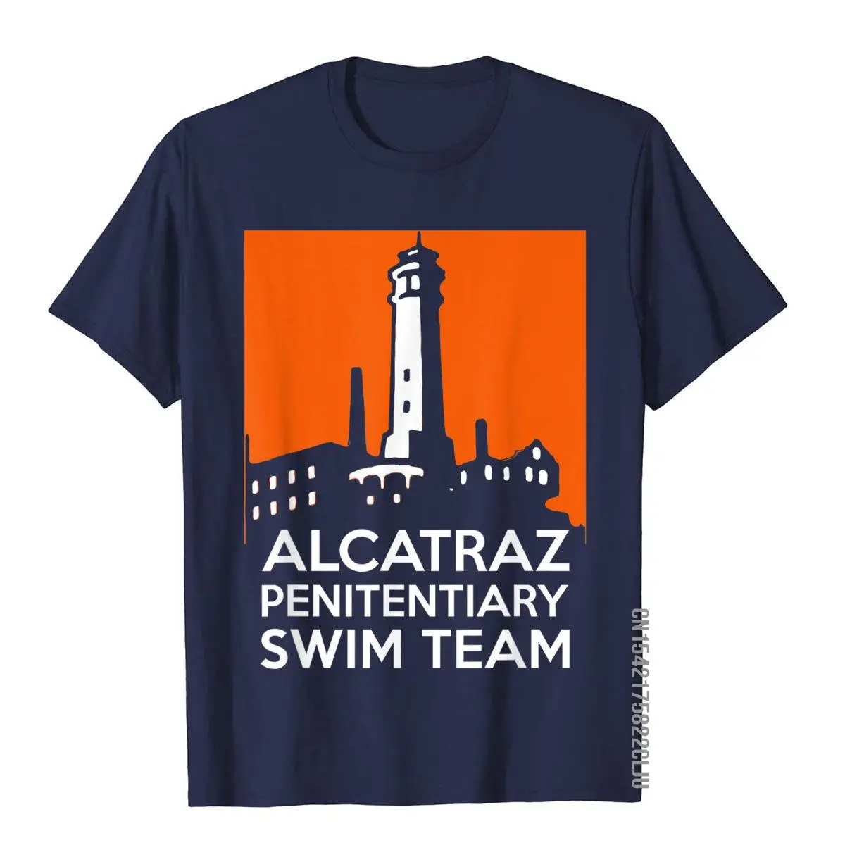 Alcatraz Penitentiary Swim Team - San Francisco T-Shirt__97A2048navy