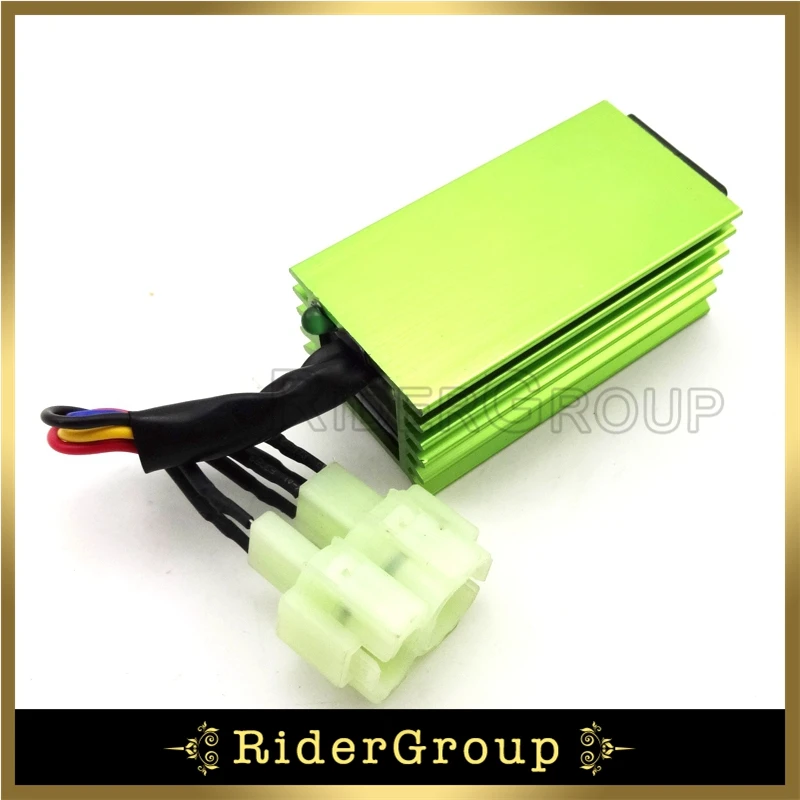 Зеленый 6 Pin гонки переменного тока CDI Коробка для китайского производства 50 90 110 125 150cc двигателя GY6 Скутер мопед Запчасти