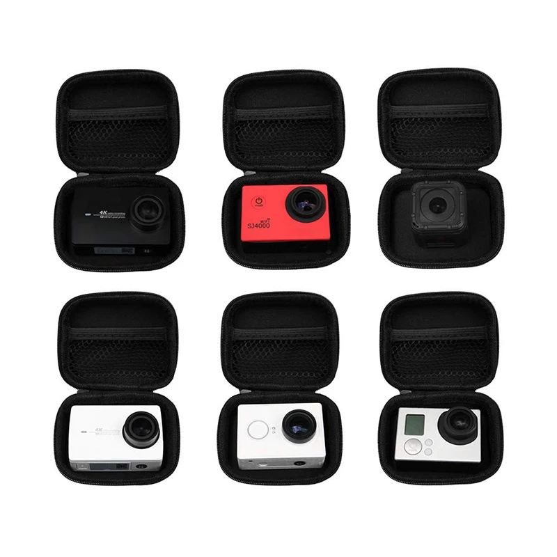 Портативный мини EVA Box сумка чехол для GoPro Hero 8 7 6 5 4 Session Yi 4K Sjcam Eken DJI Osmo Экшн-камера для Go Pro 8 аксессуар