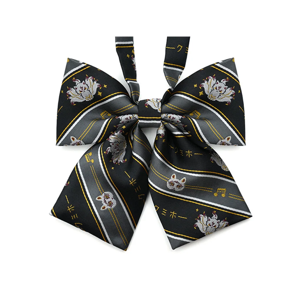 Japanese Lolita Anime JK Uniform Ties Cosplay Harajuku Men Women Bow Tie Neck Cosplay JK Clothing Accessories Props