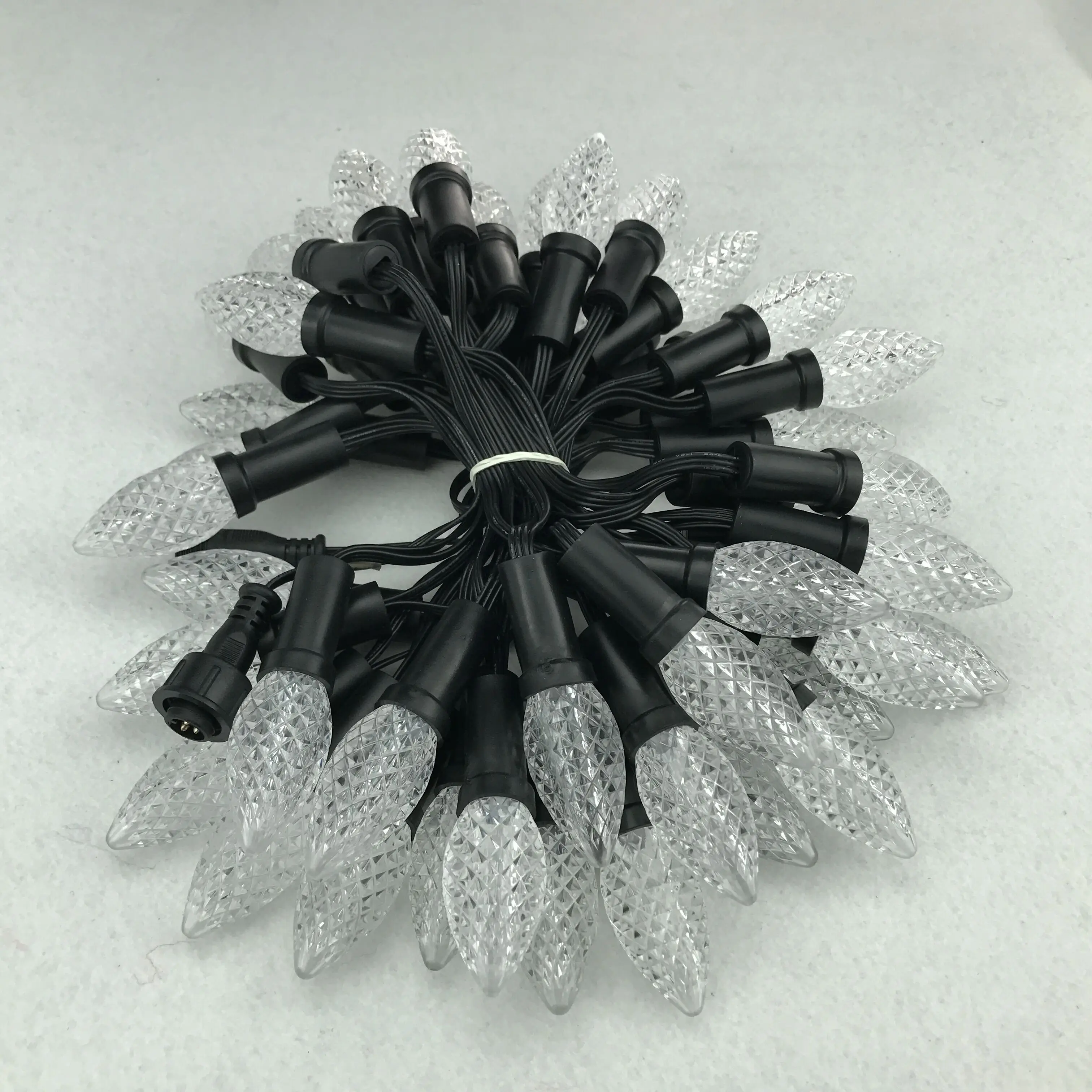 50nodes addressable RGB C9 DC12V WS2811 LED Christmas pixel string