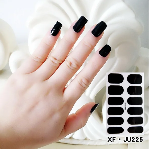 

Pure Color DIY Nail Wraps Full Cover Nails Sticker Art Decorations Nails Solid Color Valentine Gift
