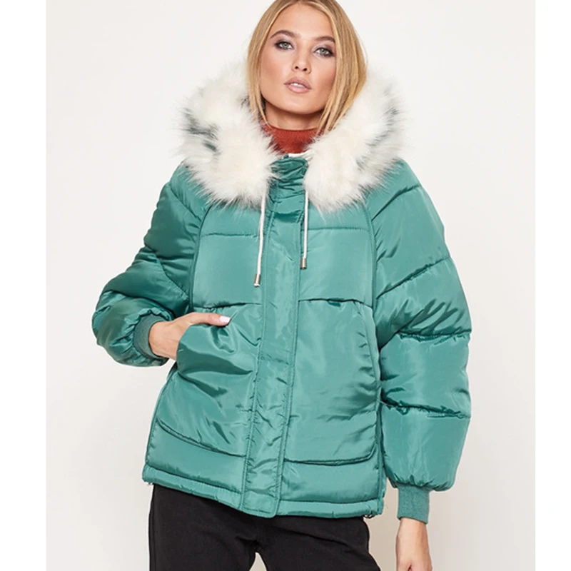 Модная осенне-зимняя женская парка, толстая, плюс размер, 3XL, с капюшоном, женское теплое Стеганое пальто, на молнии, с карманами, верхняя одежда, Женское пальто - Цвет: 11