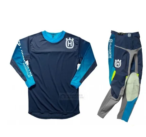 

Mamonofox Style Men Motocross Suit Motobiker Racing Riding Jersey Pants Motorcycle MX riding combination For Husqvarna Husky