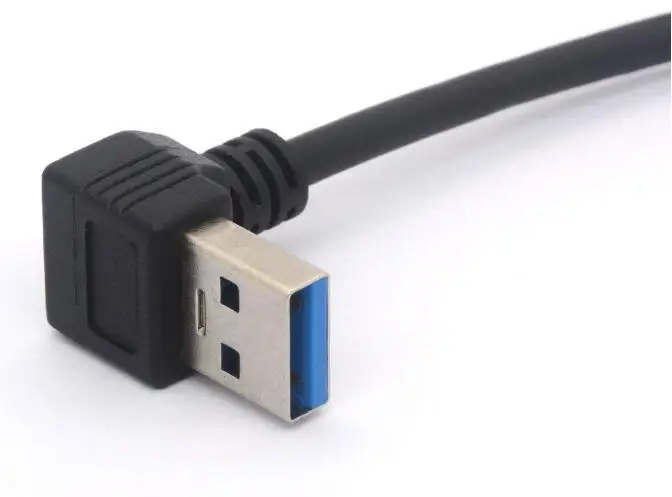 LBSC короткий USB 3 0 Удлинительный кабель 90 градусов левый Угловой тип A штыревой
