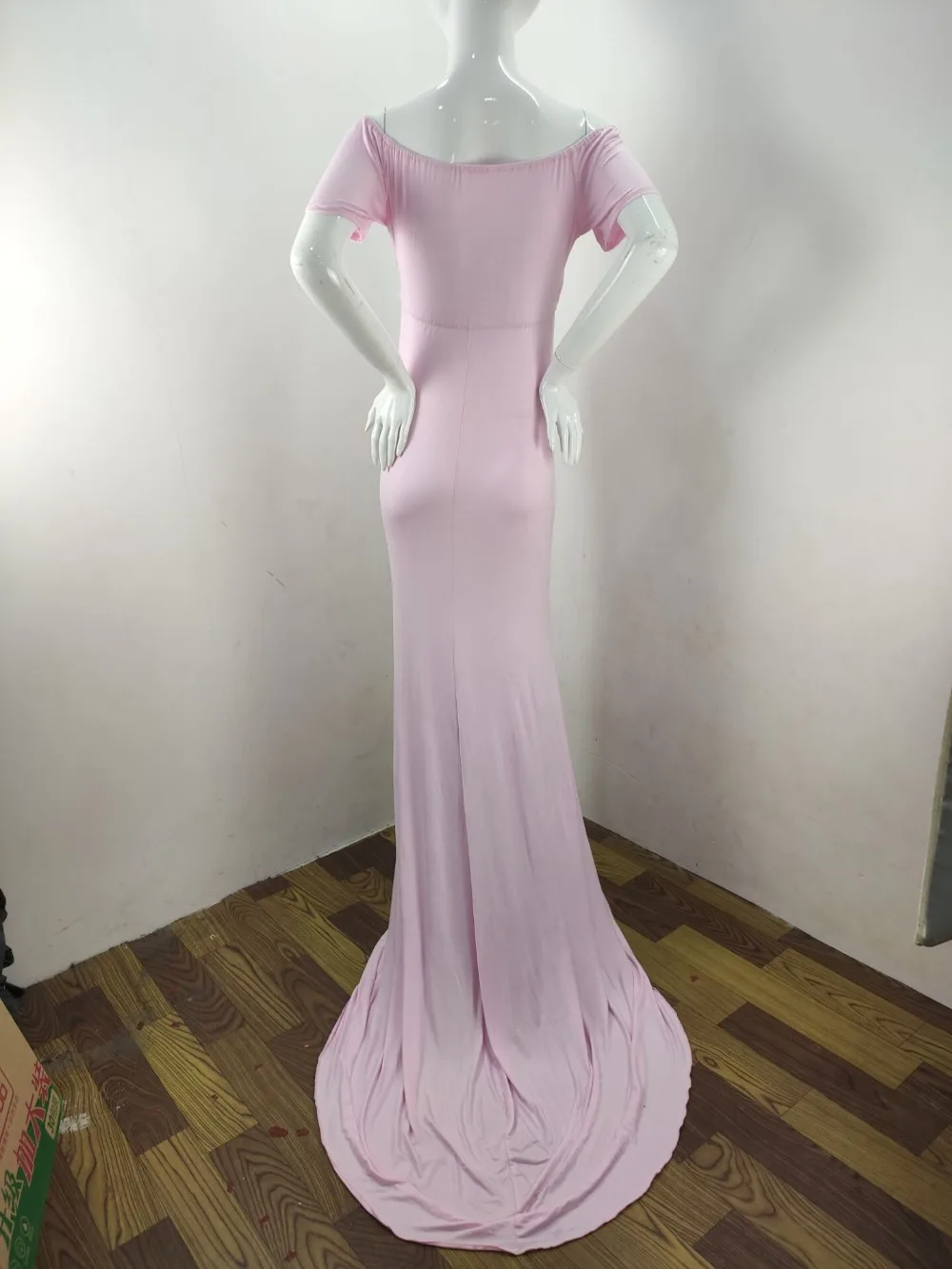 Elegence Shoulderless Maternity Shoot Dress Cute Pregnancy Photography Dress For Baby Shower Pregnant Women Maxi Gown Photo Prop (10)