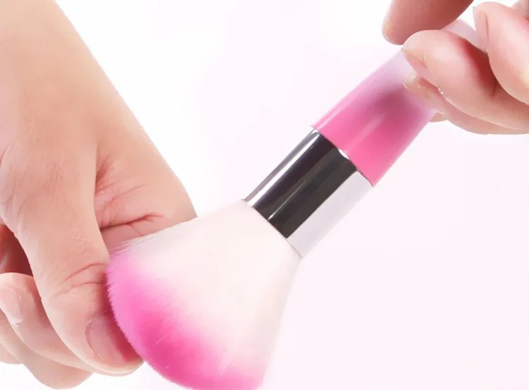 Nail Cleaning Nail Tool Dust Brush Nail Art Care Manicure Dust Cleaning Brush Nail Soft Brush Long Handle Brush Dust Sweep