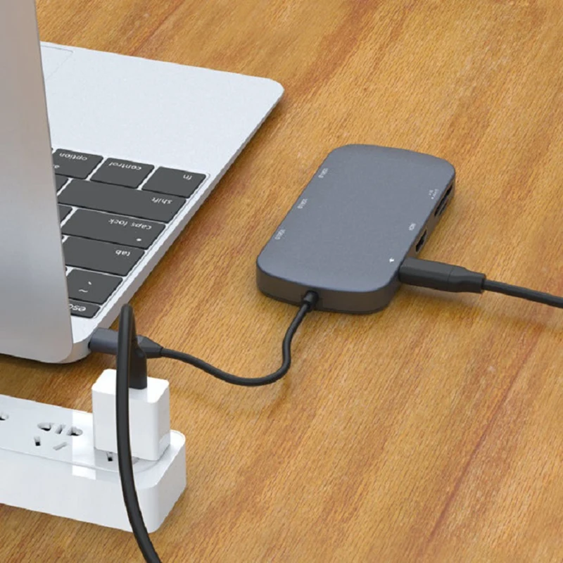 Тип-c док-станция тип-c концентратор конвертер HDMI кард-ридер Usb3.0 тип-c конвертер