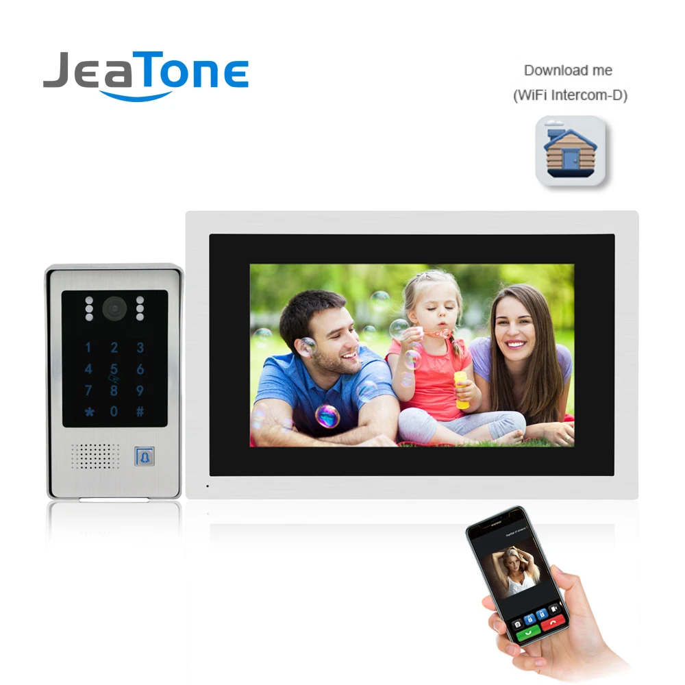  10 Inch WiFi Smart IP Video Door Phone Intercom With RFIC Function Access Control System for Privat - 4000067349938