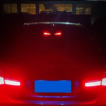 

Car warning sticker for bmw f30 f32 f34 f10 f11 f07 g30 g32 g20 rear windshield brake warning alarm led lamp taillight sticker