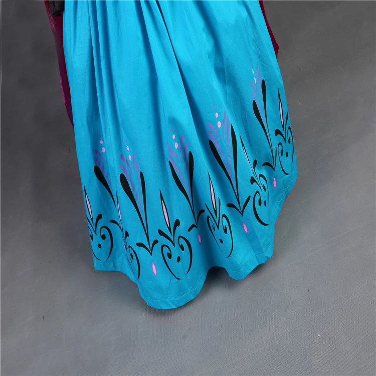 Frozene/Вечерние платья Анны для девочек Vestidos 2 маскарадная Одежда платье принцессы