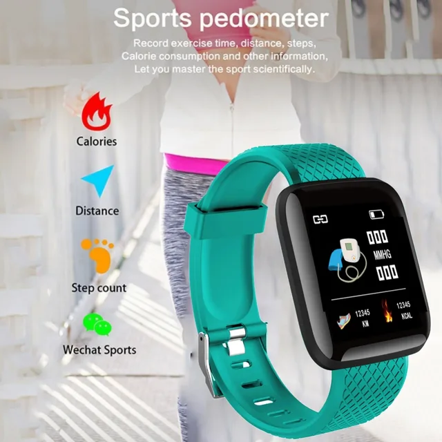 Fashion Men's Women Smartband Watch Bluetooth Clock Heart Rate Blood Pressure Monitoring Tracker Fitness Wristband 5