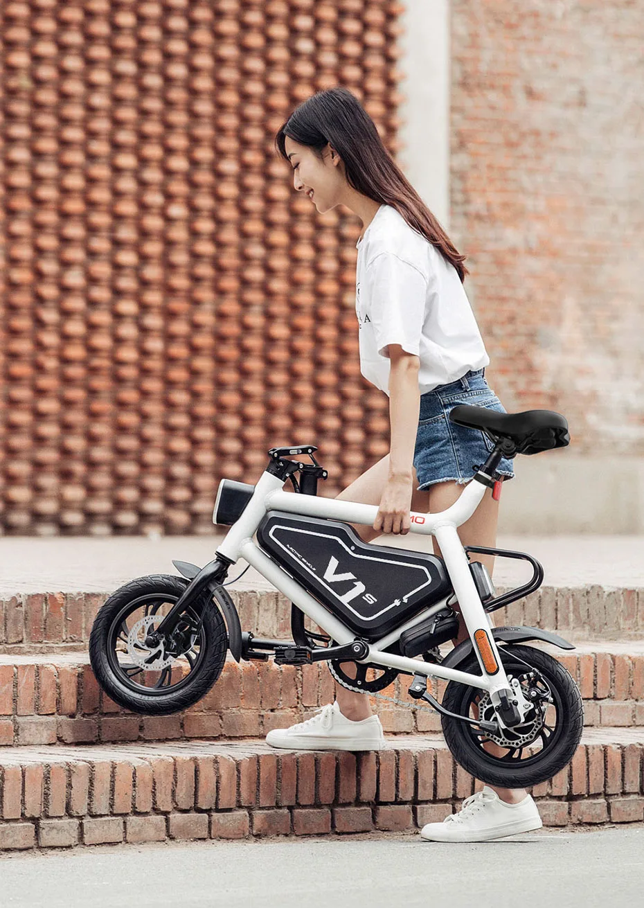 HIMO V1S мопедный электрический велосипед с максимальной нагрузкой 100 кг для взрослых, аксессуары, светильник, мини складной портативный Электрический велосипед