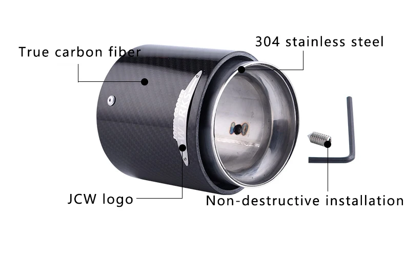 Авто выхлопной глушитель наконечник из углеродного волокна модификации аксессуары для MINI COOPER F54 F56 F57 F60 R55 R56 R57 R60 R61 стайлинга автомобилей