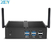 Мини-ПК XCY без кулера, Intel Pentium 4415U 4 ГБ/8 ГБ ОЗУ 128 ГБ/256 ГБ SSD 300 Мбит/с Wi-Fi гигабитный Ethernet HDMI VGA HTPC Windows 10