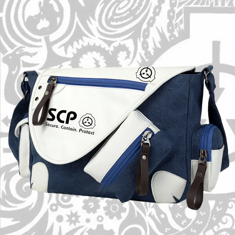 Style 3 SCP сумка на плечо, тканевая сумка, специальная школьная Повседневная сумка на молнии для мальчиков и девочек, сумки через плечо, школьная сумка-мессенджер - Цвет: Style 3