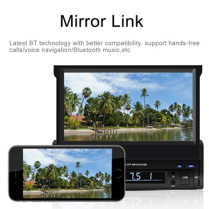 LTBFM Авторадио 7 &quot1 Din радио автомобиля автомагнитола Mp5 плеер Bluetooth магнитола