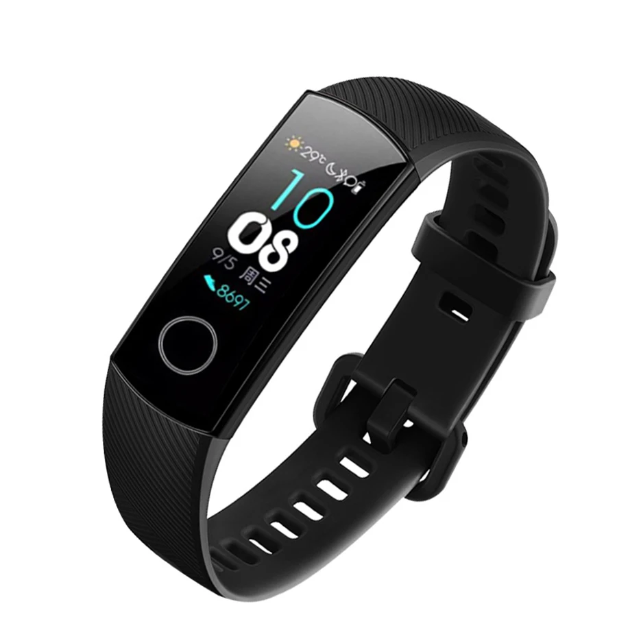 black Умные аксессуары для huawei Honor Band 5 ремешок сменный двойной цветной ремешок браслет для Honor Band 4 ремешок - Цвет: black