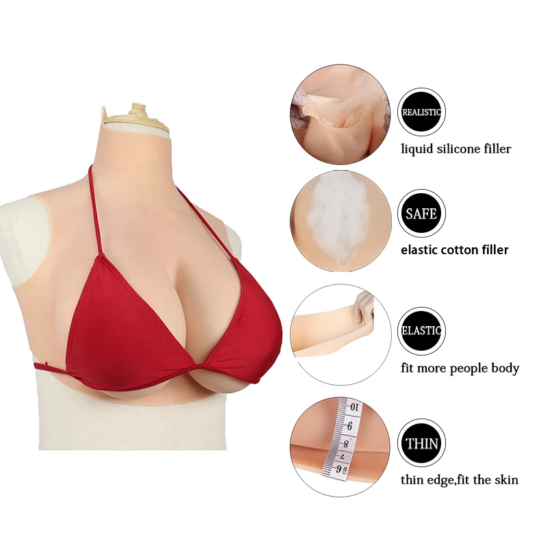 95% New Silicone Breast Forms Realistic Fake Boobs Artificial