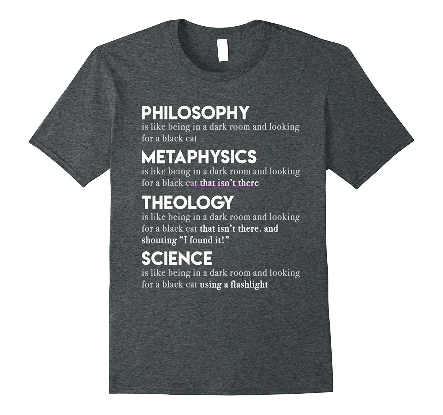 Men Shirt Philosophy Metaphysics Theology Science t-shirt | Мужская одежда