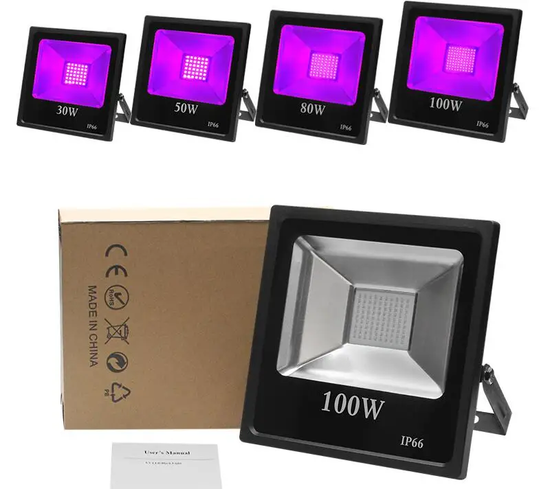 [Seven Neon] Профессиональный ультрафиолетовый IP66 395 нм 100 Вт УФ-вечерние светильник для отверждения клеем бактерицидный светильник стерилизатор для рептилий светодиодная УФ-лампа