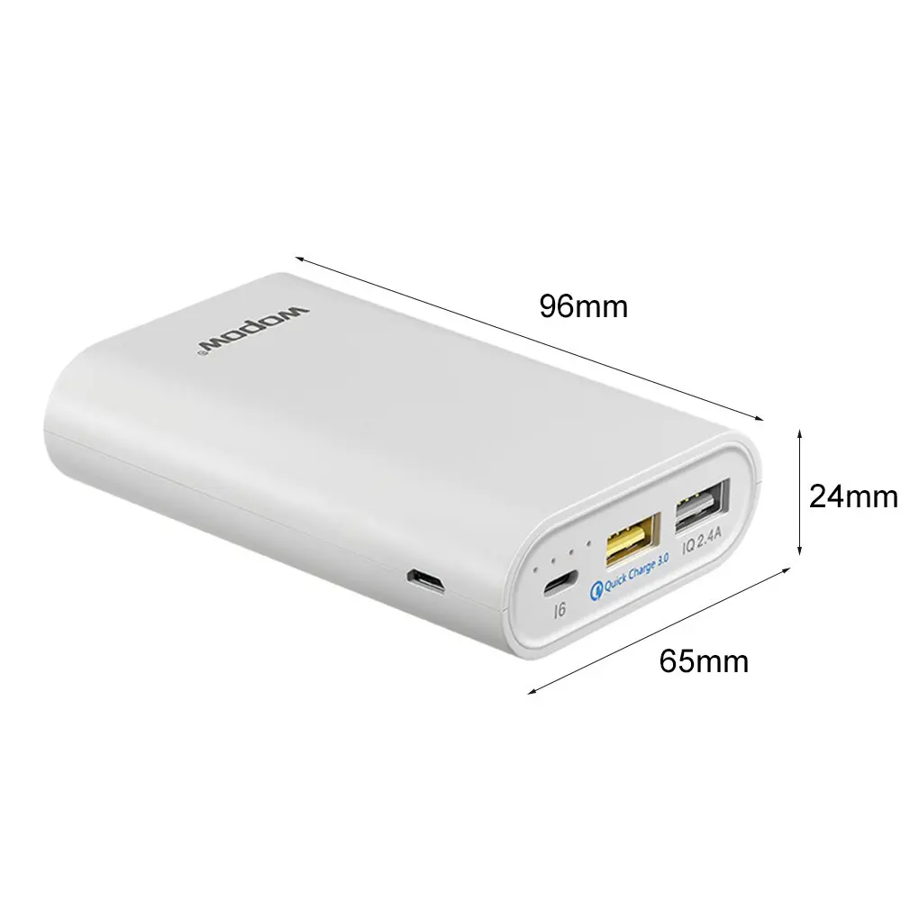 Обновленная 10000+ мАч Быстрая зарядка мобильный PowerP10 PLUS Q Двойной USB выход портативный внешний аккумулятор с светодиодный светильник индикатор