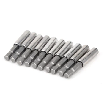 

10 Pieces 1/4 Hex Shank Magnetic Drill Bit Holder Extension Extender Screwdrive