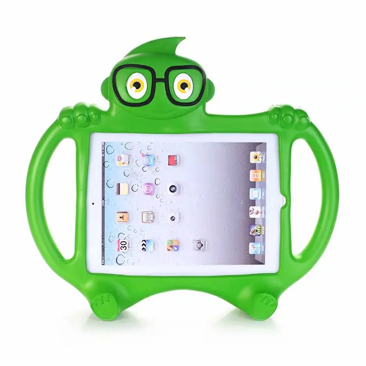 Мультяшный детский противоударный чехол для IPad 2, 3, 4 9,7 дюймов детский Безопасный EVA пена защитный чехол для планшета ручка чехол Funda+ ручка