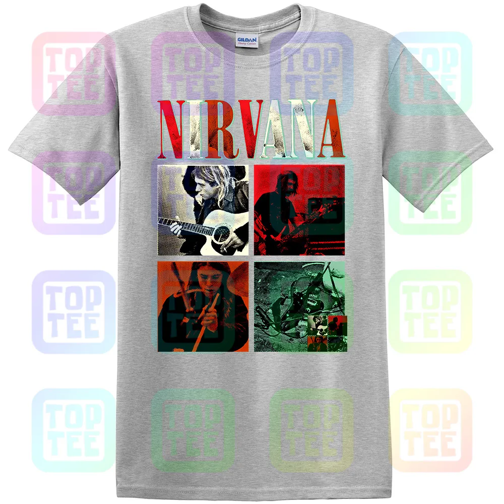 NIRVANA Официальная футболка Курт Кобейн. С фото группы