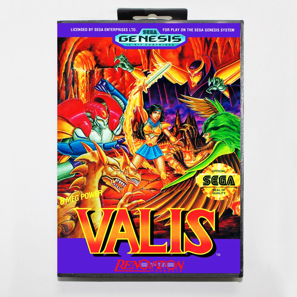 Карточная игра Valis 16 бит MD для sega Mega Drive/Genesis с розничной коробкой