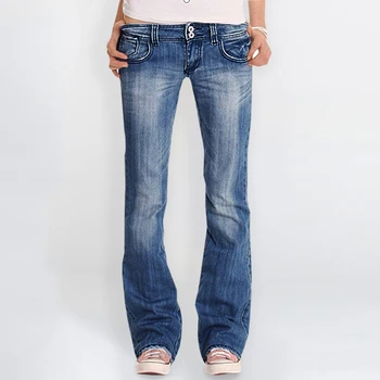 

Adisputent 2020 Hot Blue Fashion Women Jeans Denim Female Mid Waist Stretch Slim Jeans Cargo Pants Denim Casual Spodnie Damskie