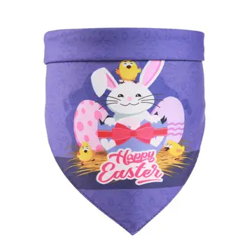 

1pcs Easter Pet Bandana Cute Cartoon Bunny Dog Bandana Bib Pet Bib for Cats Dogs