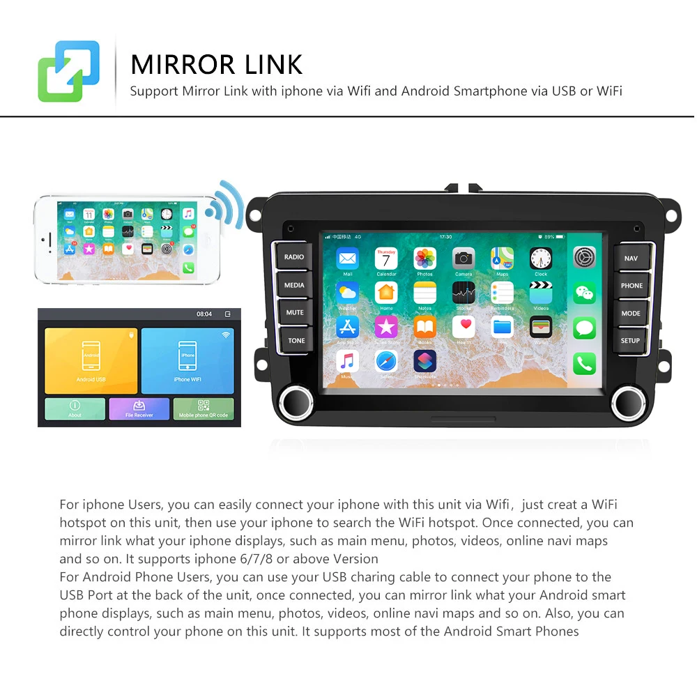 Camecho 2 Din автомобильное радио Android 8 1 MP5 автомобильный мультимедийный плеер