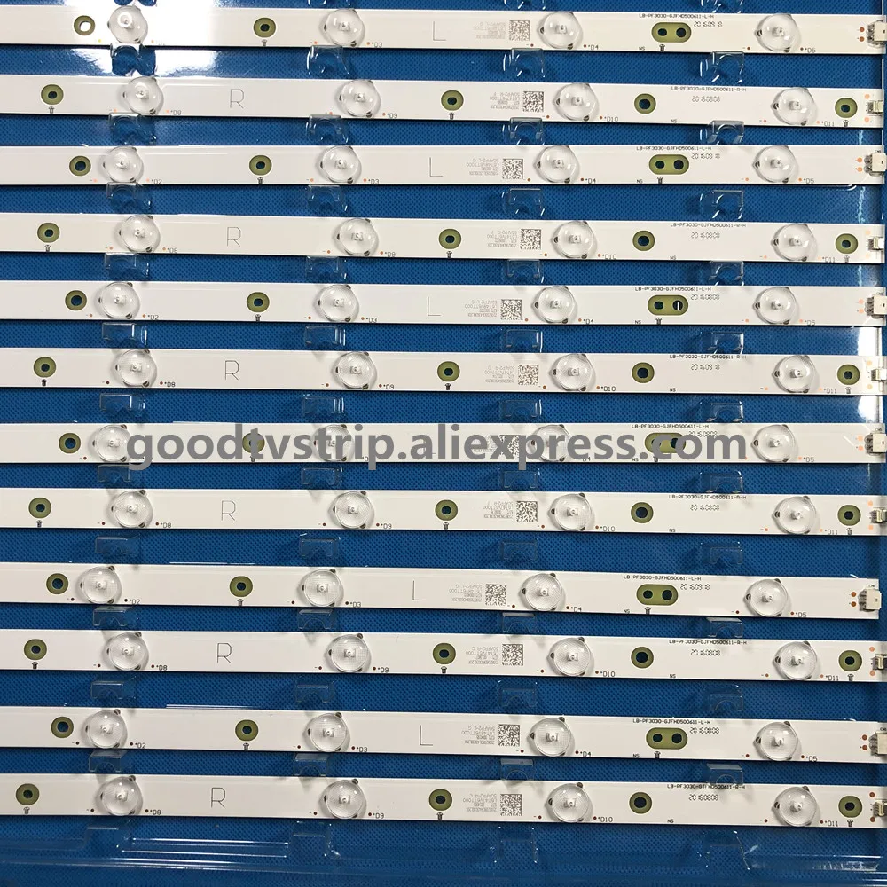 Светодиодный Подсветка полосы для АО C 50 "ТВ LE50D6660/80 TPT500J1-LE8 YX-50018014 LC-50LB261U 500TT26 500TT25 V5 50PFL6340/T3 LD50P03Q