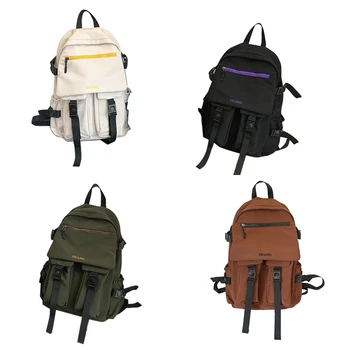 

Large Capacity Campus Backpack Female High School Student Men's Backpack Girl Fashion School Bag