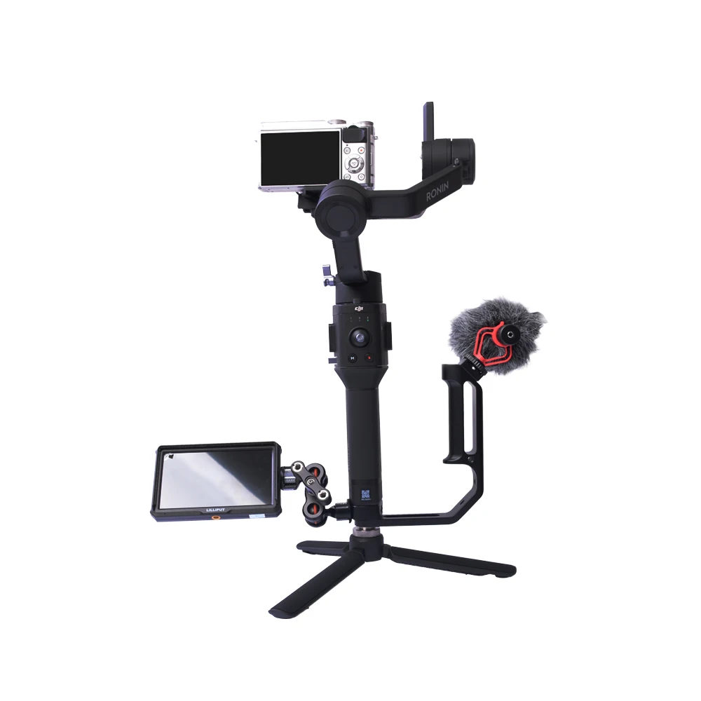 Эйфелева камера gimbal Нижняя Выдвижная пластина для монтажный монитор, микрофон, светодиодный свет 1/" 3/8" винтовое отверстие для Ronin S/SC Crane 2