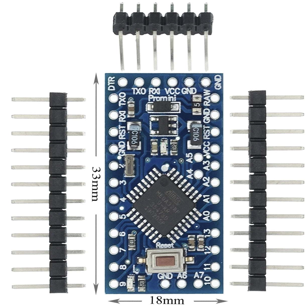 Pro Mini 328 3 V/8 M 5V/16M ATMEGA328 ATMEGA328P AU V/8MHz 5V/16MHZ для Arduino|mini atmega328|mini 328mini mini |