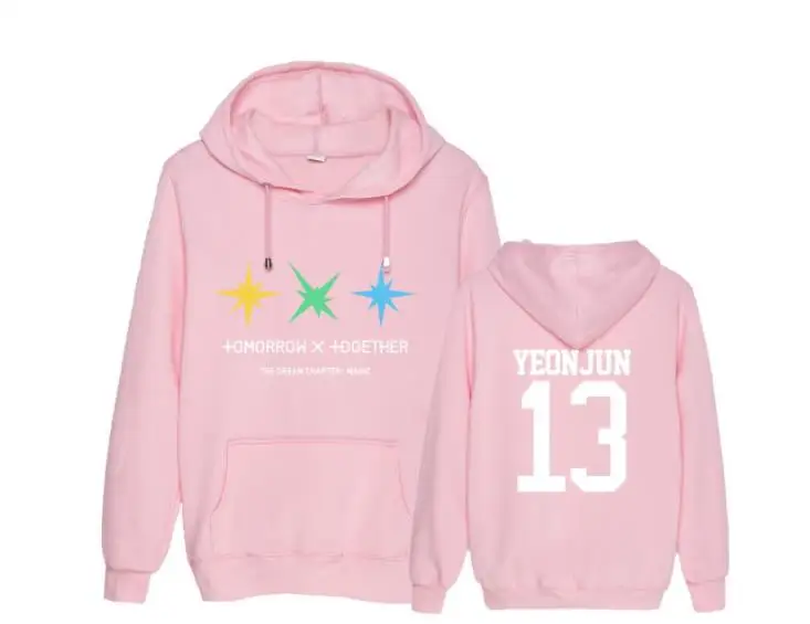 Kpop txt the dream chapter magic album одноименный принт тонкие толстовки унисекс модный пуловер Свободная Толстовка