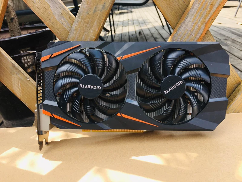 Видеокарта GIGABYTE GTX 1060 3 ГБ для видеокарты nVIDIA Geforce GTX1060 OC GDDR5 192Bit Hdmi Videocard CardsGV