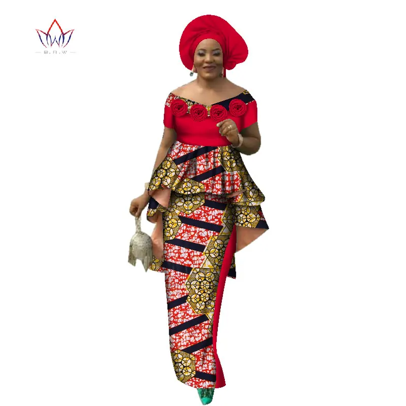 Женский летний костюм с юбкой и топом в африканском стиле|african women tops|african clothing