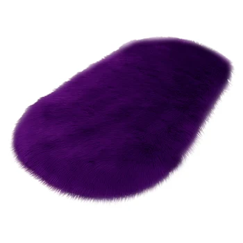 

Home Decor Solid Floor Mat Super Soft Faux Fur For Bedroom Modern Non Slip Area Rug Carpet Living Room Washable Rectangle Shaggy