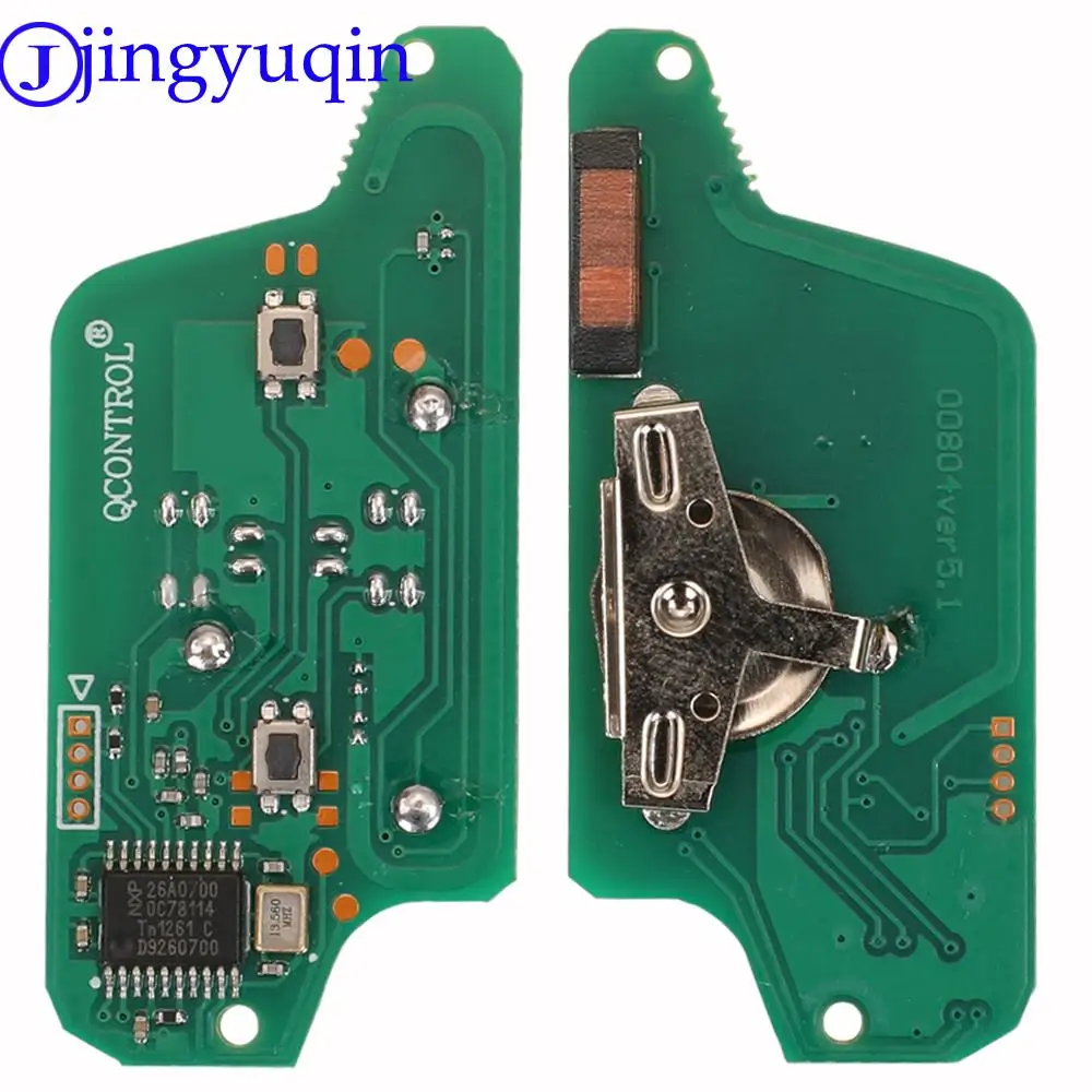 Car remote key Jingyuqin Remote ASK/FSK For Peugeot 207 307 308 407 607 807 For Citroen C2 C3 C4 C5 C6 CE523 CE536 7941 7946 ID46