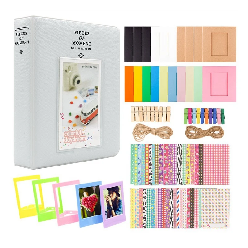 for Fujifilm Instax Mini Camera Polaroid 3 Inch Photo Album Sticker Color FrameSnap Z2300 SocialMatic Instant Camer | Электроника