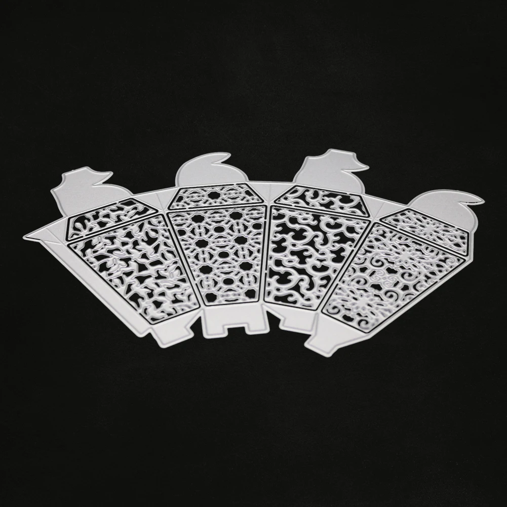 

2019 new 3D gift box/candy box with hollow metal cutting dies for birthday/wedding decor supplies box dies craft