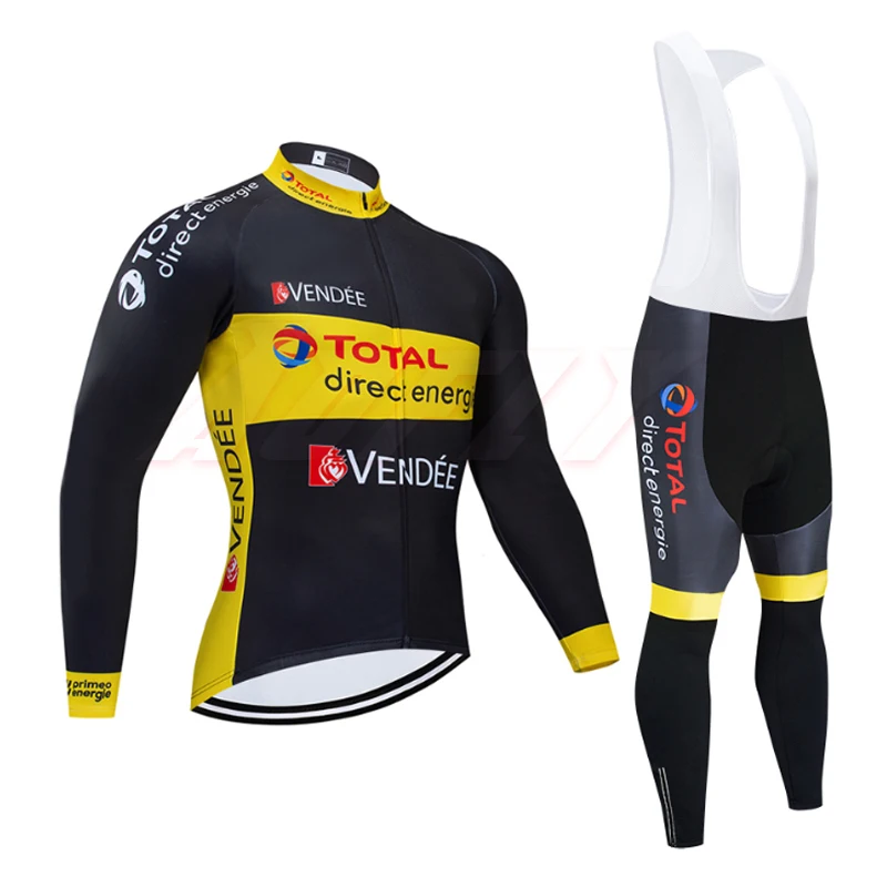 Зима, командный комплект из черного теплового флиса с прямым приводом, мужская куртка для езды на велосипеде, Ropa Ciclismo 9D bi, велосипедная одежда