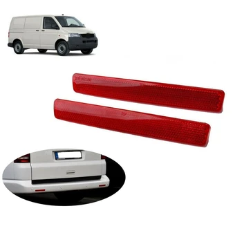 

2Pcs Car Rear Bumper Reflector Assembly Light Left & Right 7E0945105 7E0945106 for Transporter T5 2003-2011