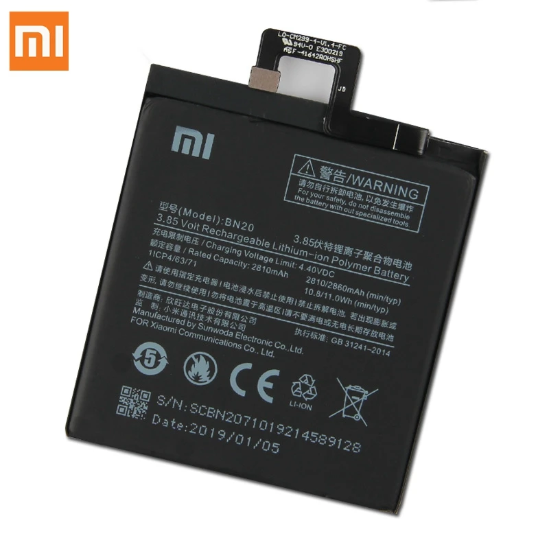 Сменный аккумулятор Xiao mi BN31 BN20 BM49 BM4E для Xiaomi mi 5X mi 5X A1 Red mi Note 5A mi 5C mi Max mi Pocophone F1