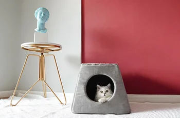 

4 Colors Pet bed for Cats Dogs Soft Nest Kennel Bed Cave House Sleeping Bag Mat Pad Tent Pets Winter Warm Cozy Beds